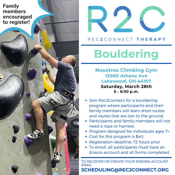 Rec2Connect's Bouldering at Nosotros Climbing Gym