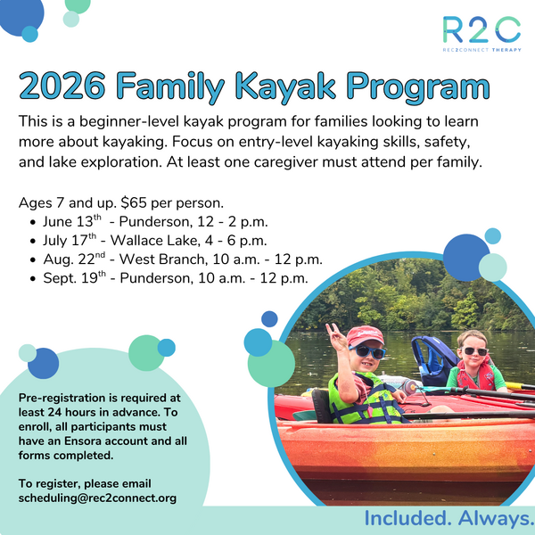 Rec2Connect's Family Kayak Program