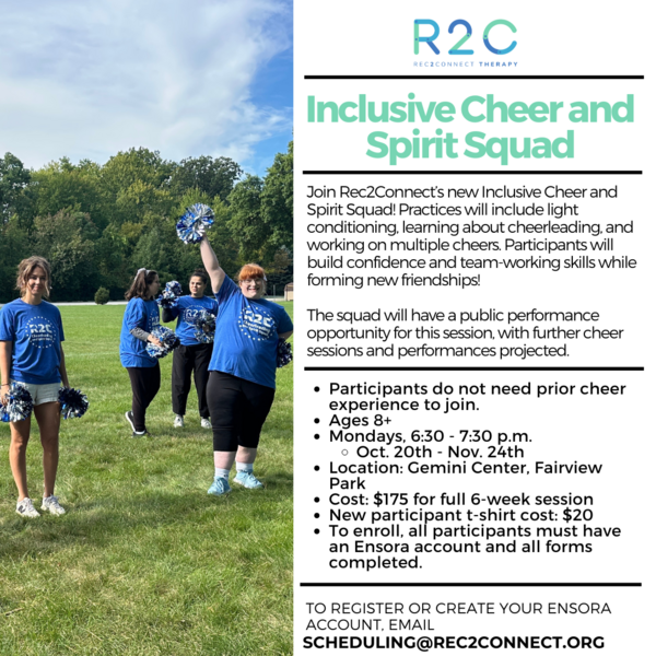 Rec2Connect's Inclusive Cheer and Spirit Squad
