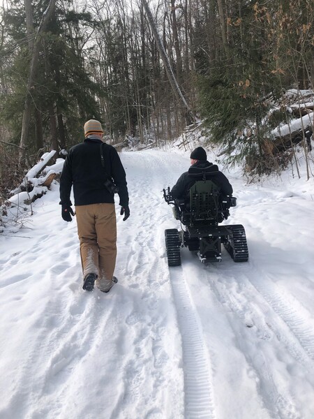 Mindfulness Hike & Hot Cocoa with Action Trackchair or GRIT Freedom Chair